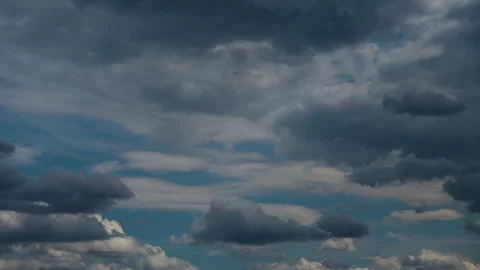 Clouds in the blue sky 4K Stock Footage 317819532