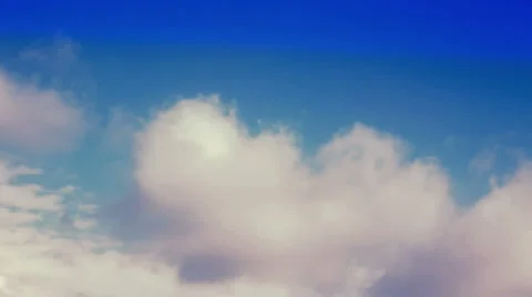 Clouds on blue sky Animation Stock Footage 1216268