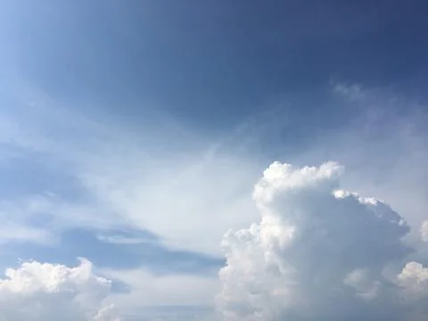 Clouds on blue sky background. clouds sky Stock Photos