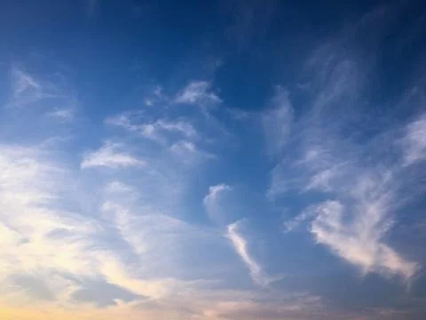 Clouds on blue sky background. clouds sky Stock Photos