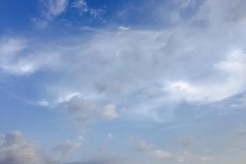 Clouds on blue sky background. clouds sky. Stock-Fotos