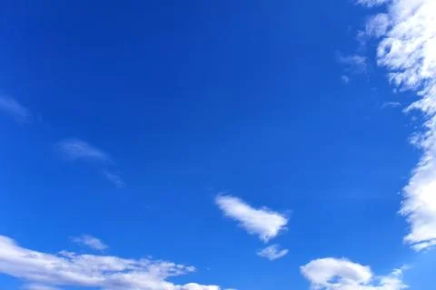 Clouds, blue sky background design elements. Pantone Classic Blue. Foto stock