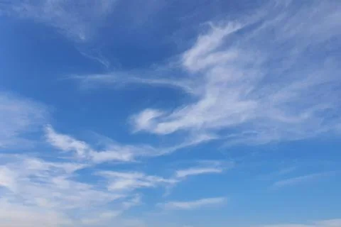 Clouds, blue sky background design elements. Pantone Classic Blue. Foto stock