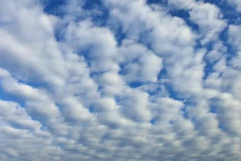 Clouds, blue sky background design elements. Pantone Classic Blue. Foto stock
