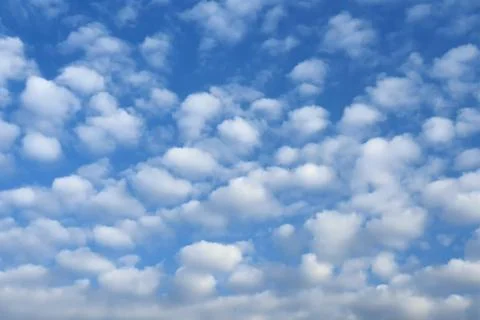 Clouds, blue sky background design elements. Pantone Classic Blue. Foto stock