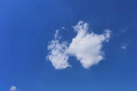 Clouds, blue sky background design elements. Pantone Classic Blue. Foto stock