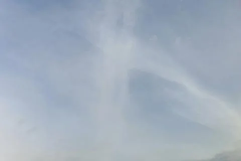 Clouds, blue sky background design elements. Pantone Classic Blue. Foto stock