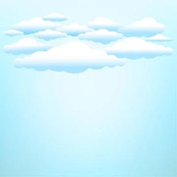 Clouds on blue sky background Stock Illustration
