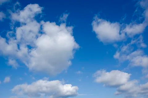 Clouds on a blue sky background Stock Photos