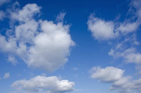 Clouds on a blue sky background Stock Photos