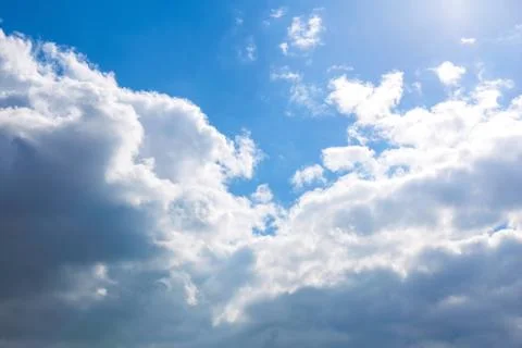 Clouds on blue sky background Stock Photos