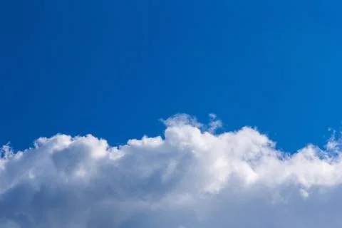 Clouds on blue sky background Foto stock