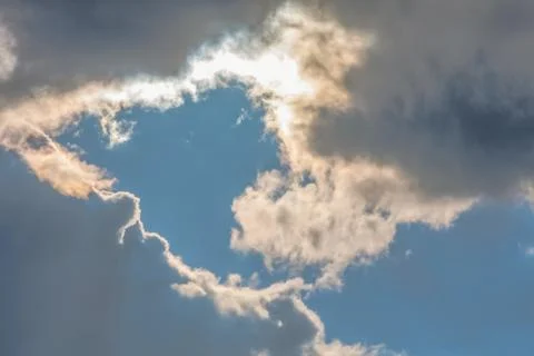 Clouds on blue sky background Stock Photos