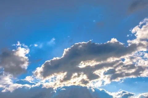 Clouds on blue sky background Stock Photos