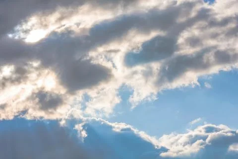 Clouds on blue sky background Stock Photos