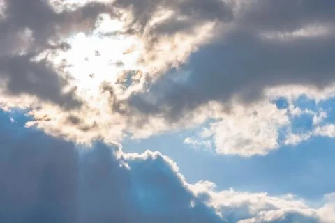 Clouds on blue sky background Foto stock