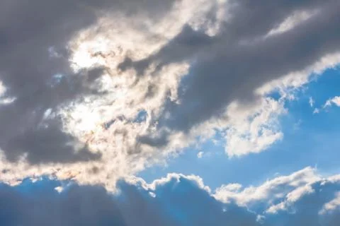 Clouds on blue sky background Stock Photos