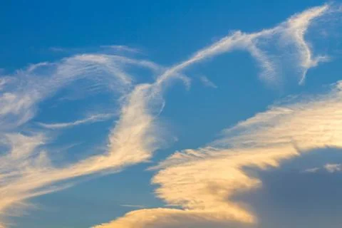 Clouds on blue sky background Stock Photos