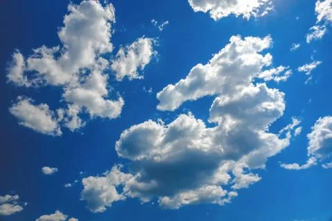 Clouds on blue sky background Stock Photos