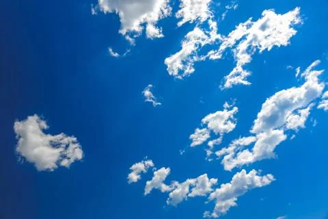 Clouds on blue sky background Foto stock