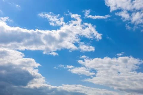 Clouds on blue sky background Stock Photos