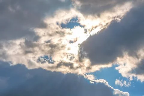 Clouds on blue sky background Stock Photos