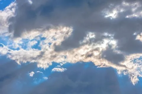 Clouds on blue sky background Stock Photos