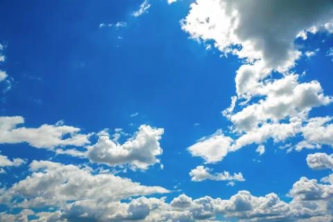 Clouds on blue sky background Stock Photos