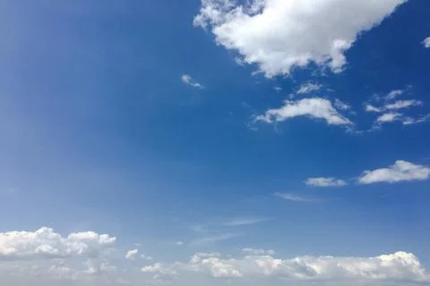 Clouds on blue sky background Foto stock