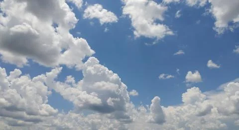Clouds with Blue sky background Stock Photos