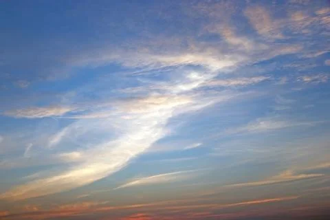 Clouds in the blue sky for background Stock Photos