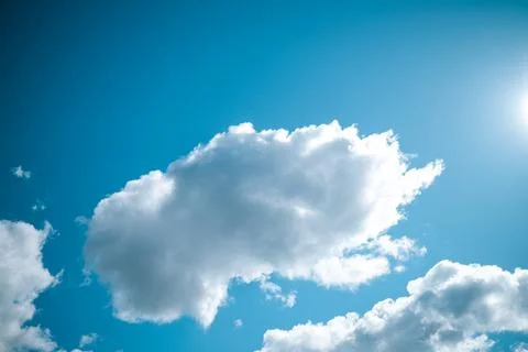 Clouds in the blue sky as a background Stock Photos