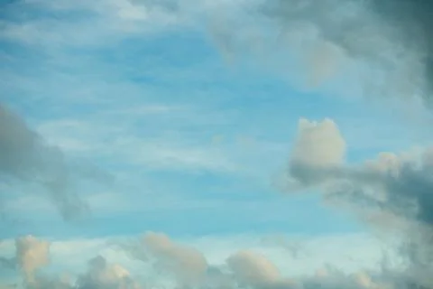 Clouds on blue sky background texture Stock Photos