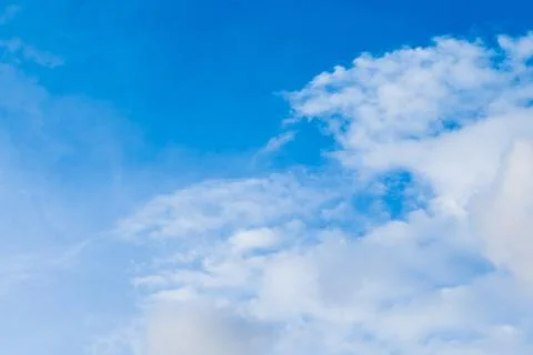 Clouds on blue sky background texture Stock Photos