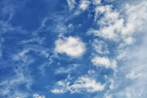 Clouds on a blue sky, background, texture Stock Photos