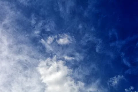 Clouds on a blue sky, background, texture Stock Photos
