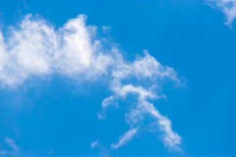 Clouds on blue sky close-up copy space Stock Photos