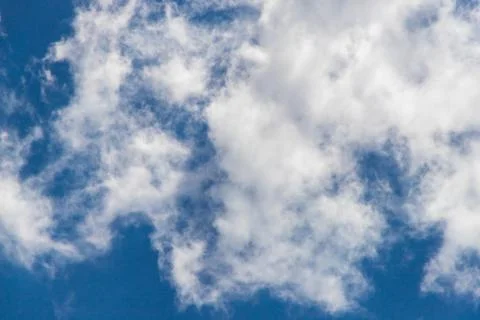 Clouds on blue sky close-up copy space Stock Photos