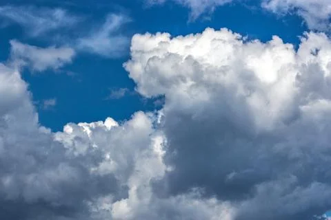 Clouds with the blue sky, cloudy, background Foto stock