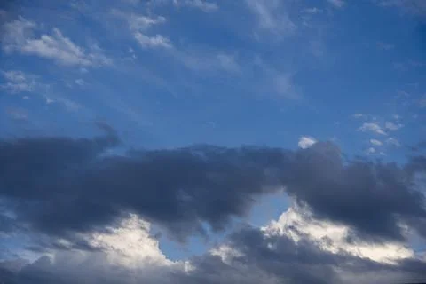 Clouds in the blue sky, cloudy sky, sky Stock Photos
