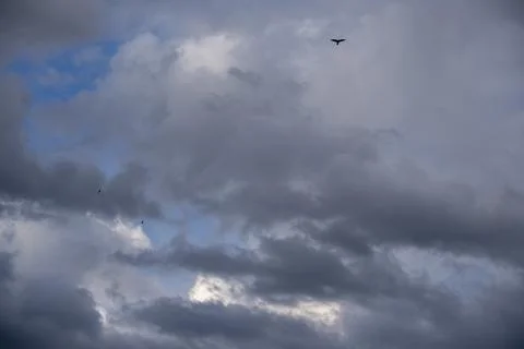Clouds in the blue sky, cloudy sky, sky Stock Photos