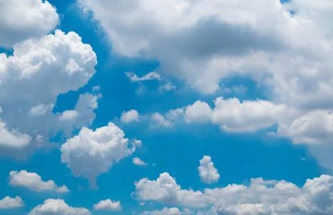 Clouds in the blue sky during the daytime Stock Photos