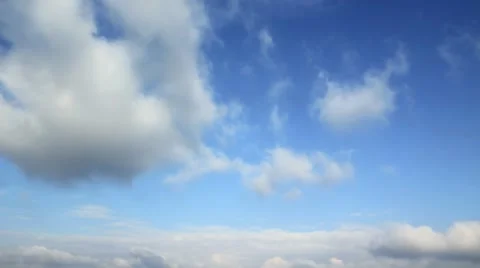 Clouds on blue sky  Stock Footage 1216279