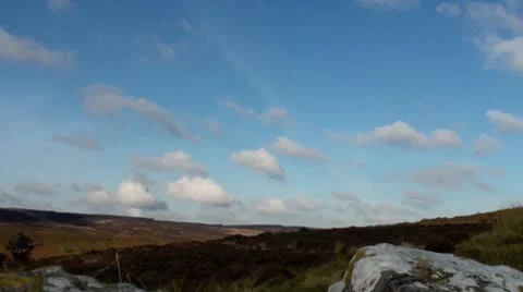 Clouds in a Blue Sky Video stock 10727755