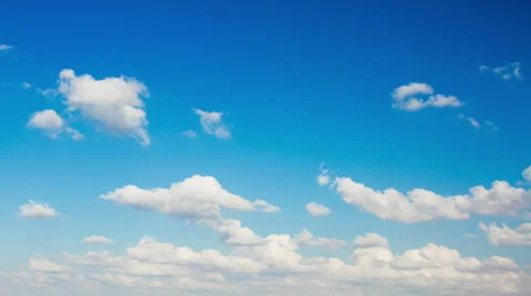 Clouds in the blue sky. Stock Footage