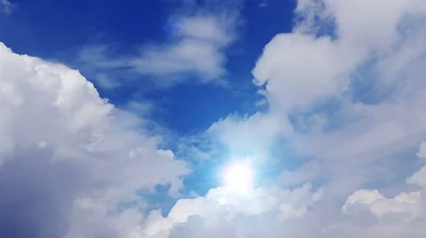 Clouds on blue sky Stock Footage 56147880