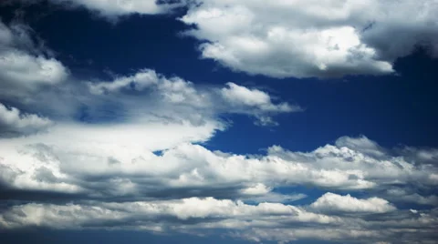 Clouds on blue sky Stock Footage