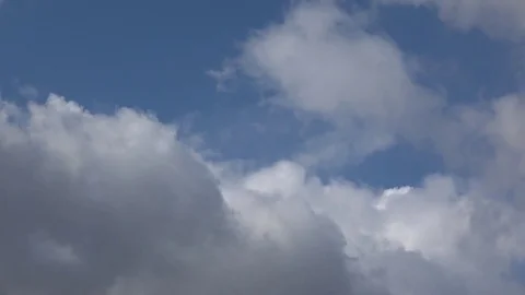 Clouds in blue sky Stock Footage 76321398