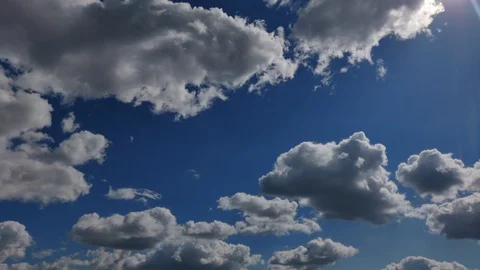 Clouds in the blue sky Stock Footage 93510265