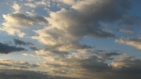 Clouds in blue sky Stock Footage 104814612